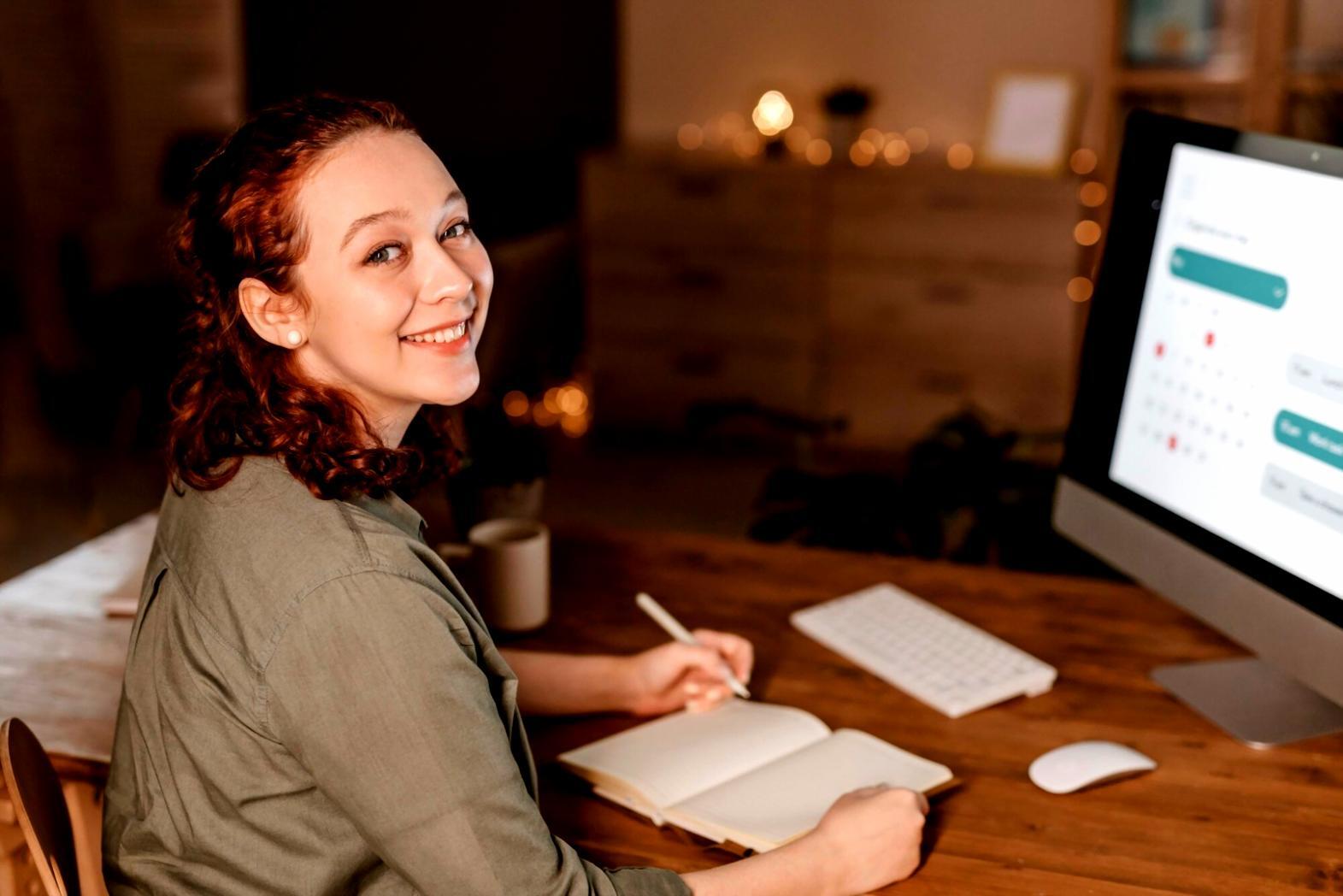 Budget planning workspace with financial documents and calculator