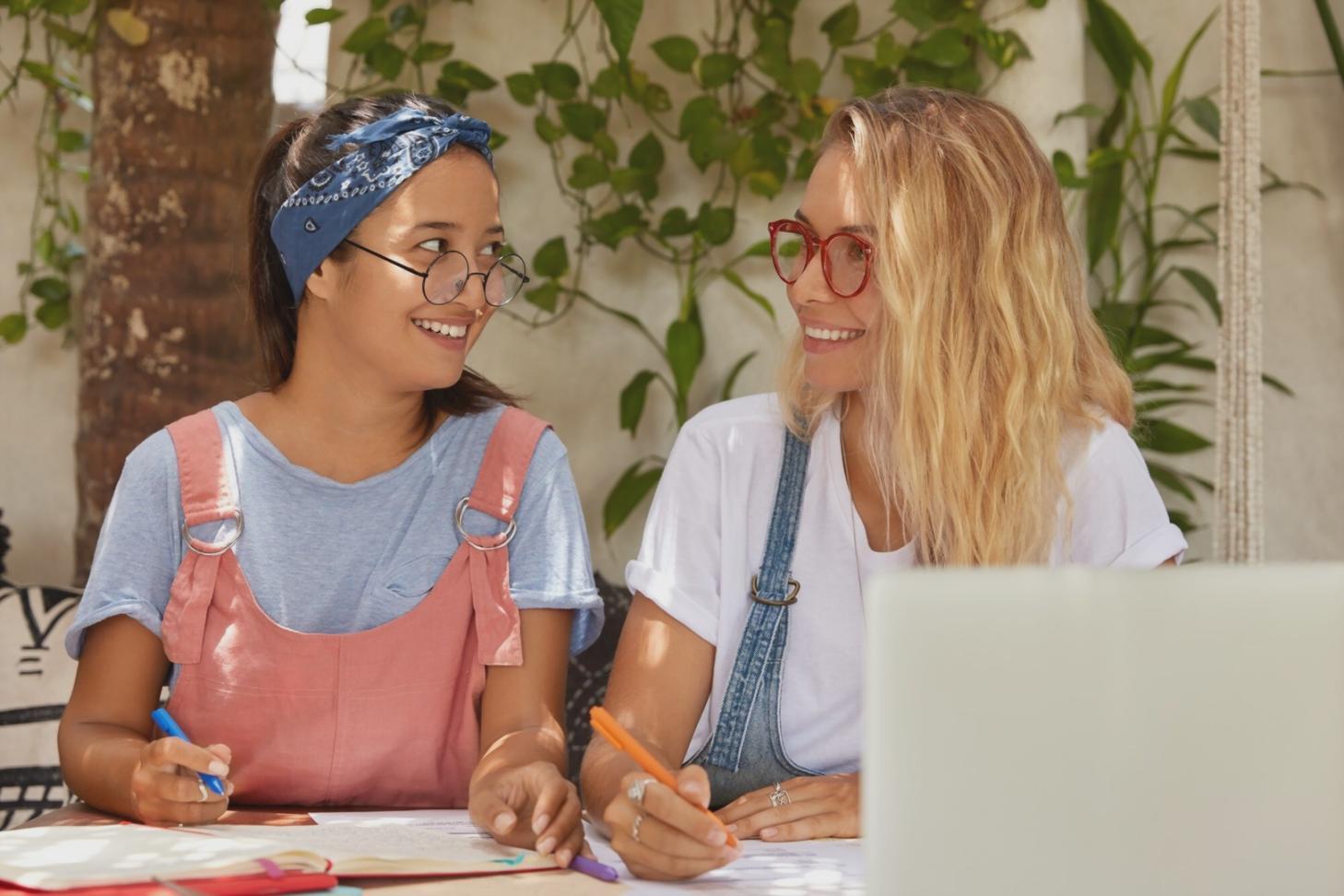 Family discussing financial priorities together